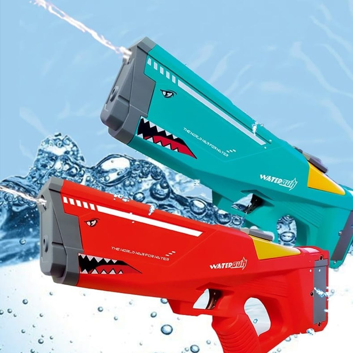 GENERICO - PISTOLA LANZA AGUA SHARK ELECTRICA AUTOMATICA RECARGABLE