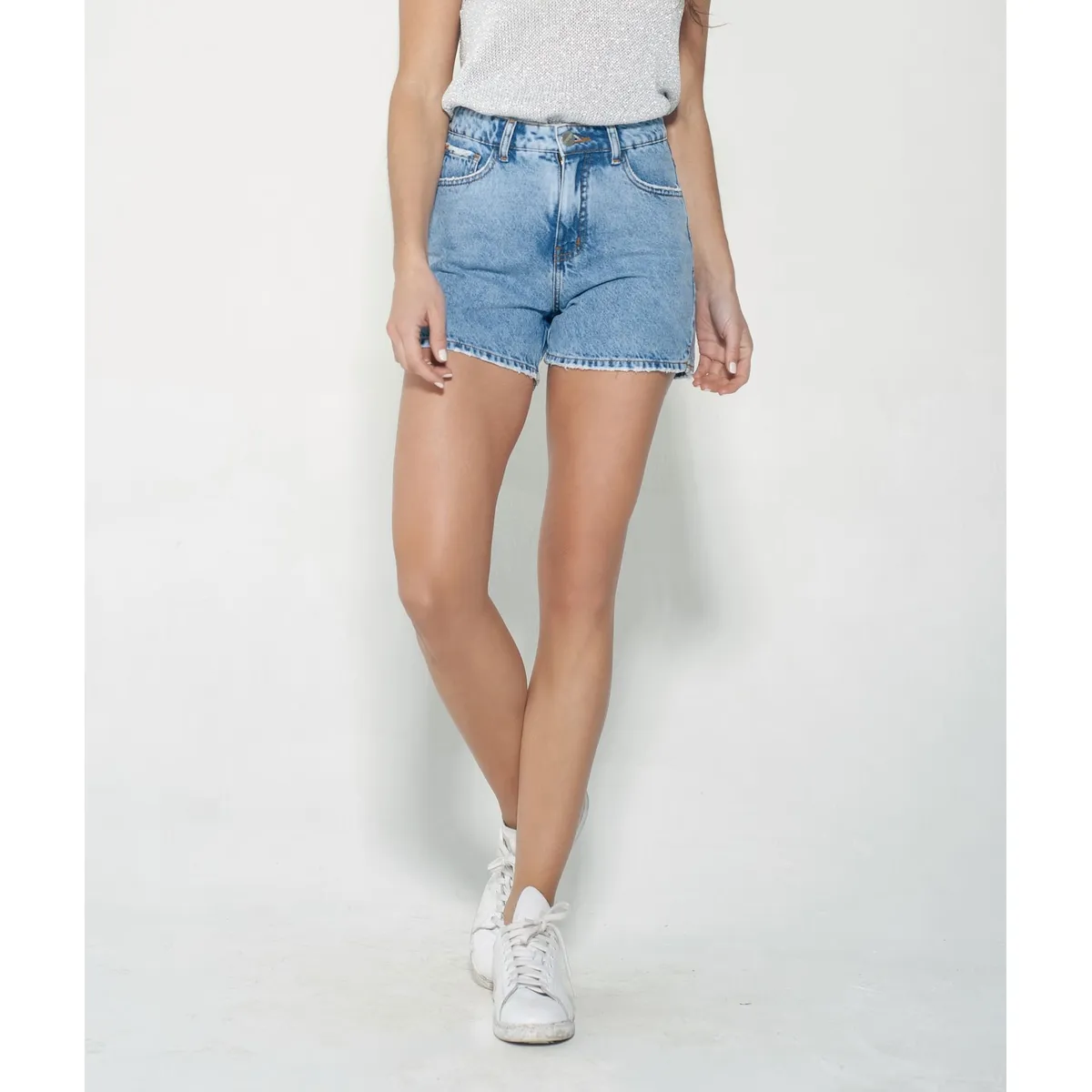 MOMCHIC - Short Olivia Azul Demin