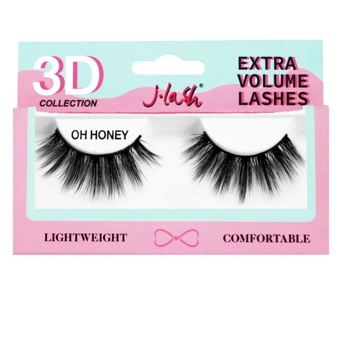 GENERICO - PAR PESTAÑAS POSTIZAS OH HONEY 3D COLLECTION  JLASH