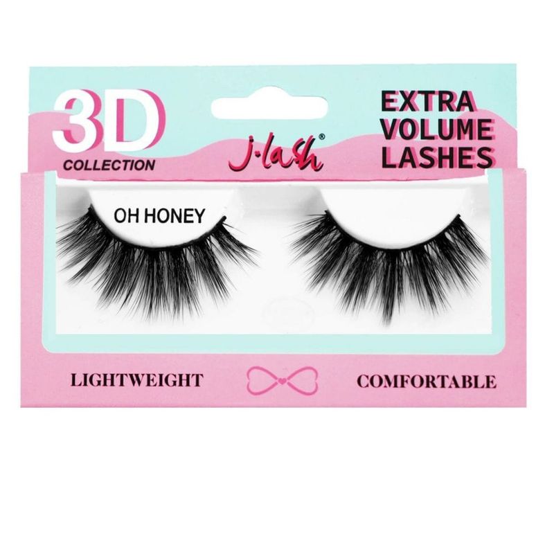 GENERICO - PAR PESTAÑAS POSTIZAS OH HONEY 3D COLLECTION  JLASH