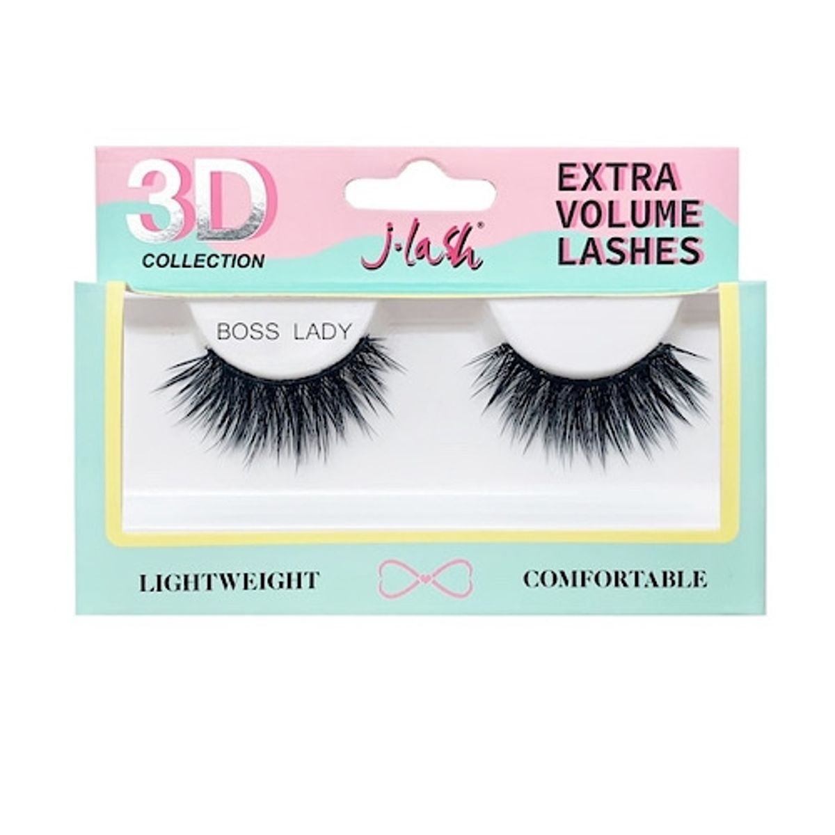 GENERICO - PAR PESTAÑAS POSTIZAS BOSS LADY 3D COLLECTION  JLASH
