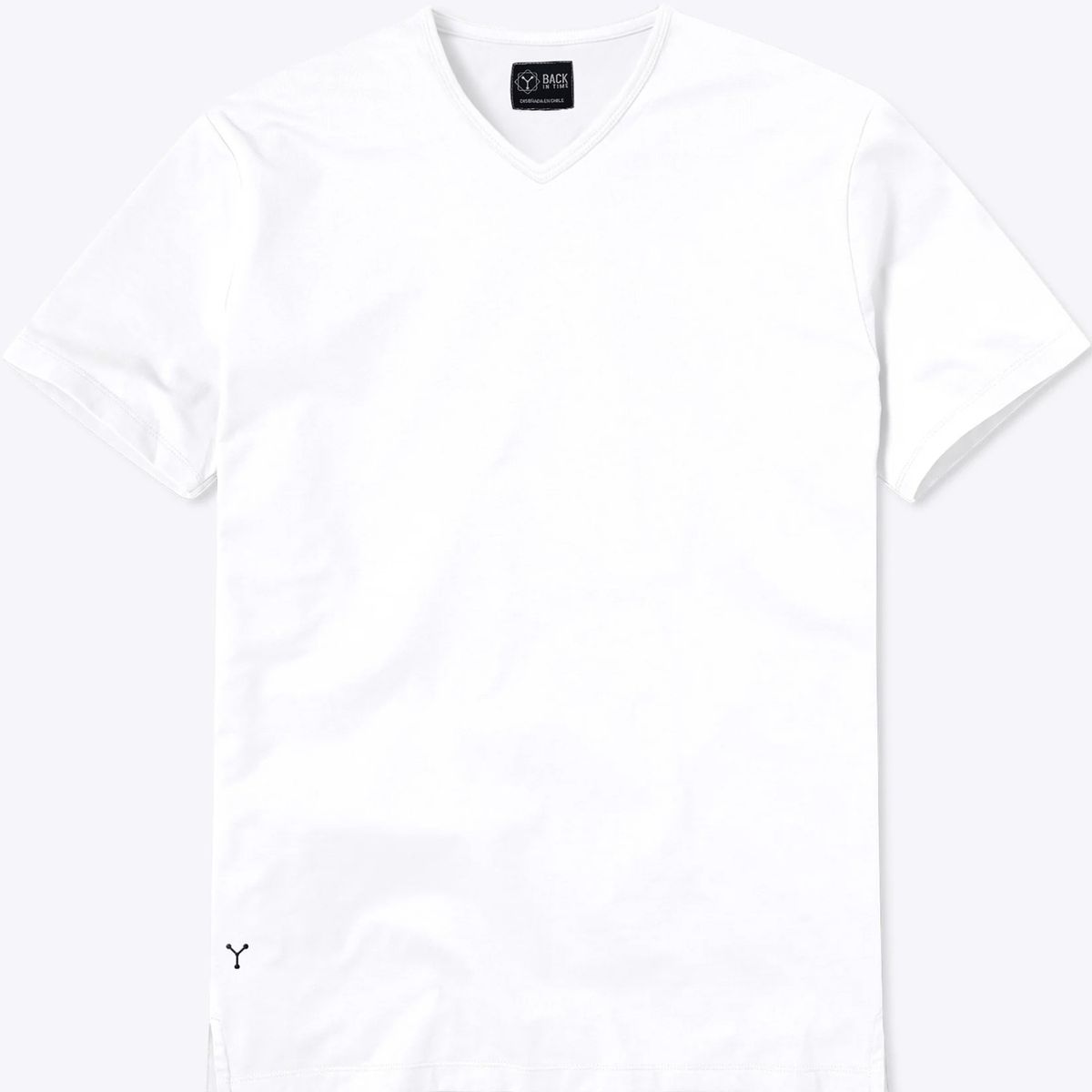 BACK IN TIME - Polera de Bambú Clásica Ultra Suave Back In Time Cuello en V