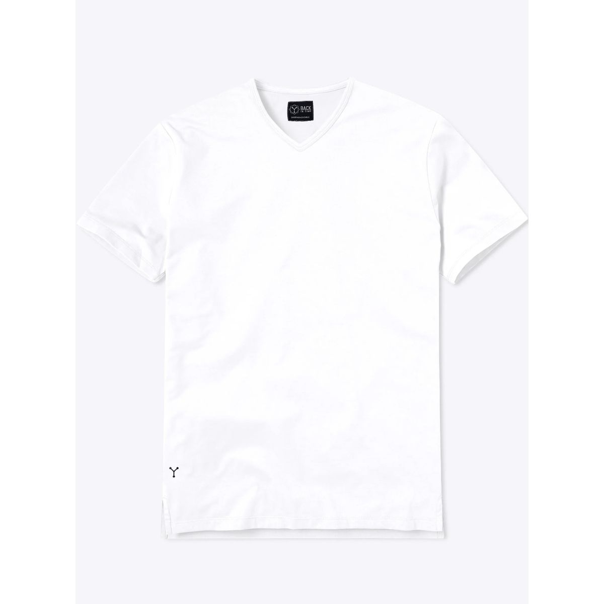 BACK IN TIME - Polera de Bambú Clásica Ultra Suave Back In Time Cuello en V