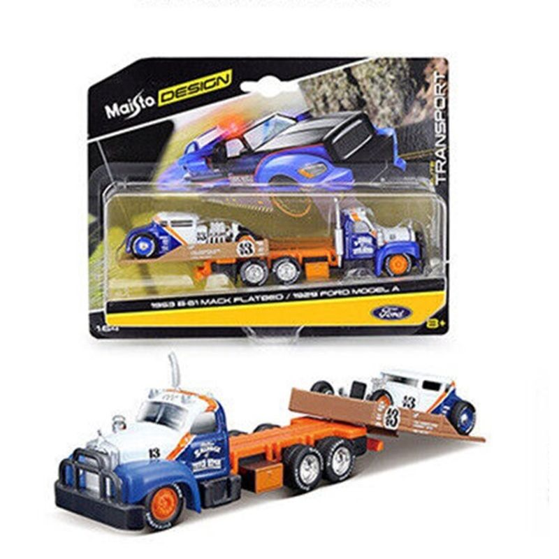 MAISTO - Camion 1953 B-61 Mack  mas Auto 1929 Ford Model  Esc 1: 64