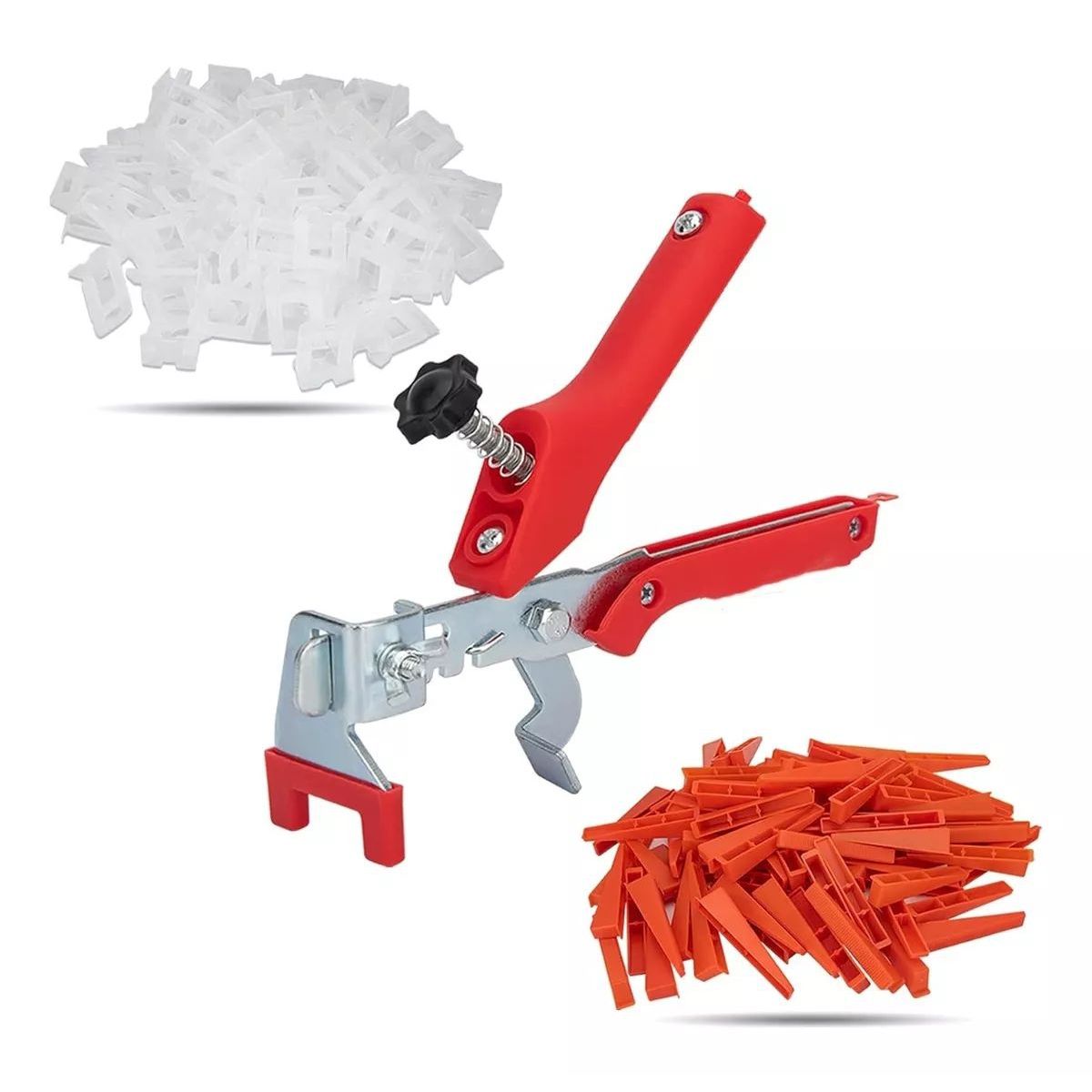 KUANGYE - Kit Nivelador Cerámicos / 100 Cuñas + 300 Clips 2mm + Alicat