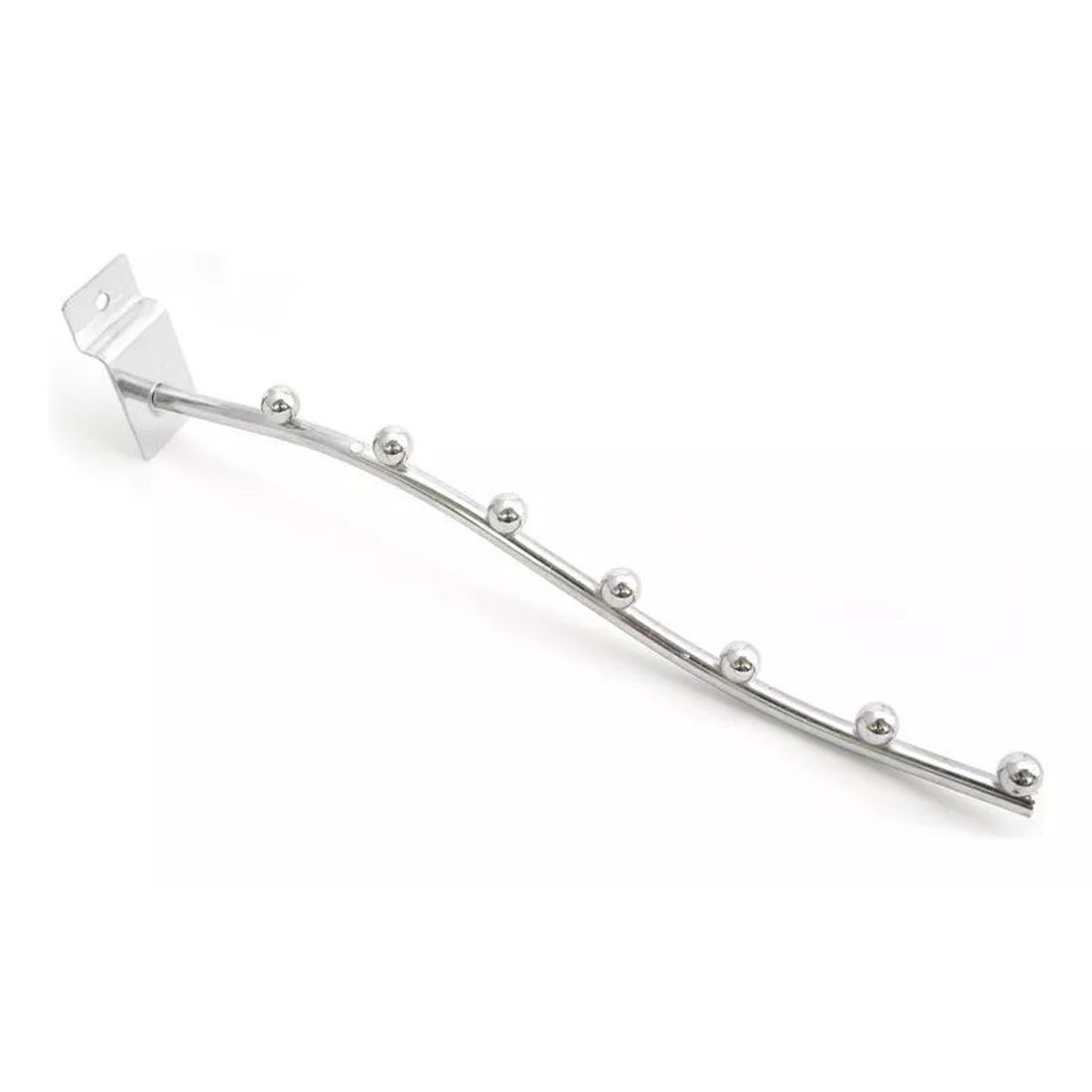 KUANGYE - Pack 10 Ganchos Panel Ranurado Perlado 25 Cm