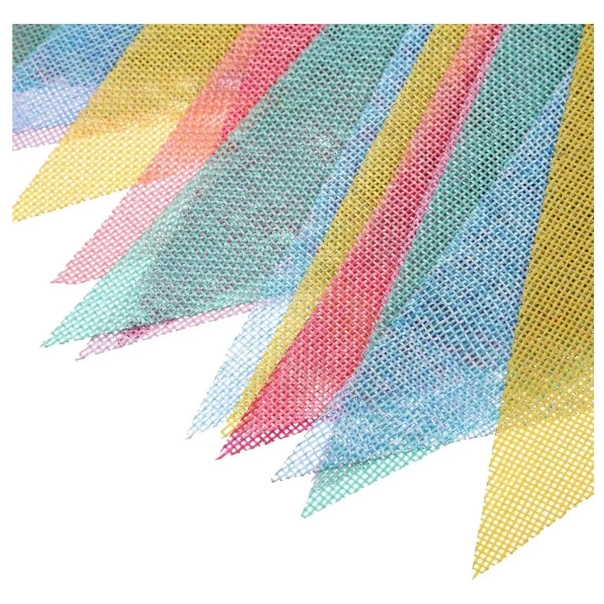 KUANGYE - Set De 2 Banderines Tipo Lino Patio Color Decoración Boda