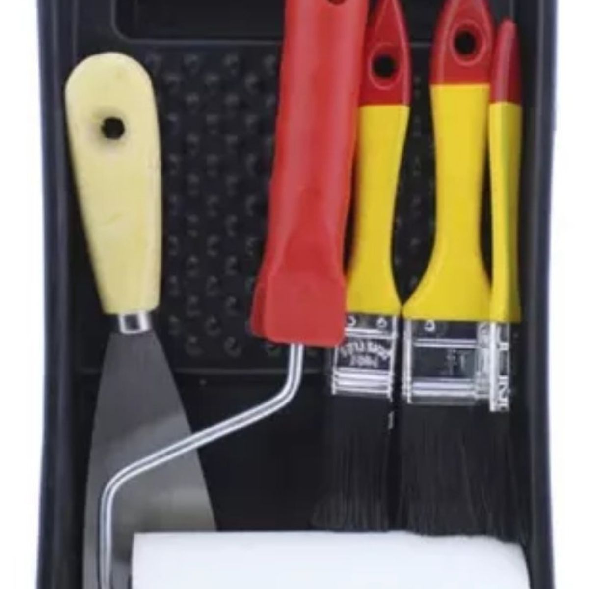 OEM - Kit Para Pintar 1 Bandeja + 3 Brochas + 1 Rodillo + Espátula
