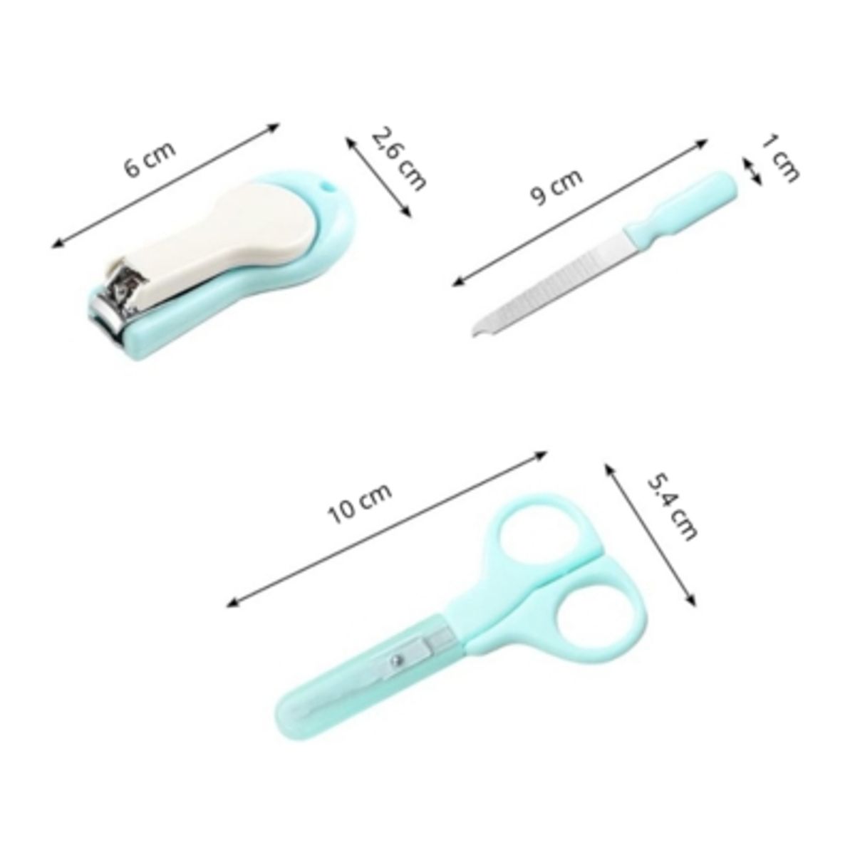 TEDMIMAK - Set 3 piezas de Manicura para Bebés Tedmimak