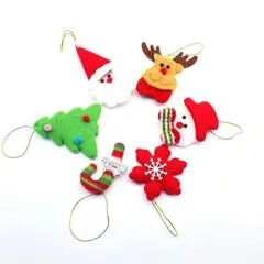 GENERICO - Set de 6 adornos navideños para tu hogar