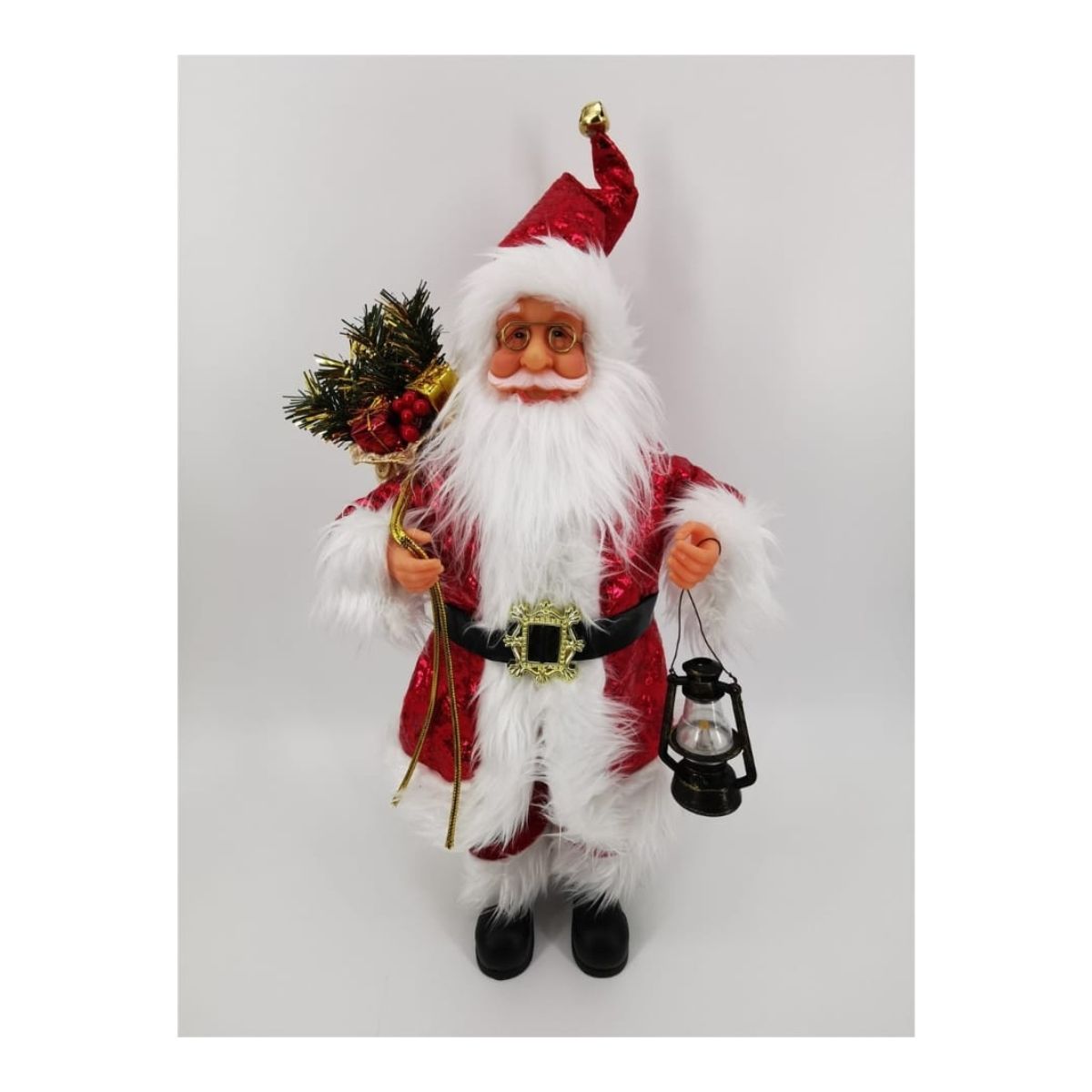 GENERICO - Santa Claus navideño a escala de 82 cm