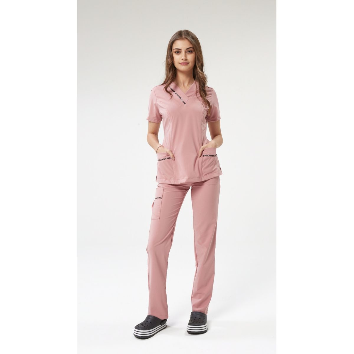 GENERICO - Traje Clínico Emblema Palo Rosa Mujer - Positibe
