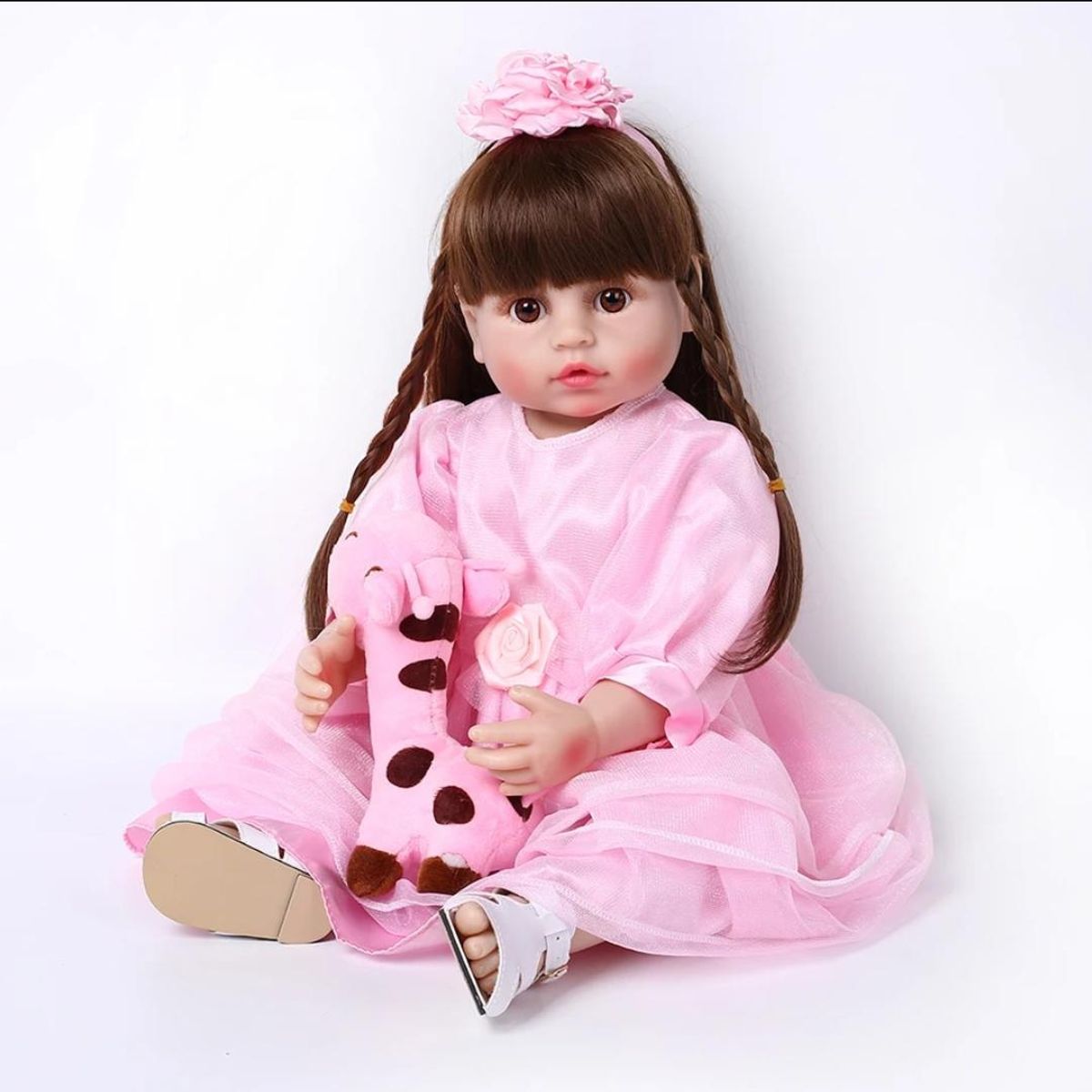 GENERICO - Muñeca Bebé Reborn Silicona Completa 55 cm.