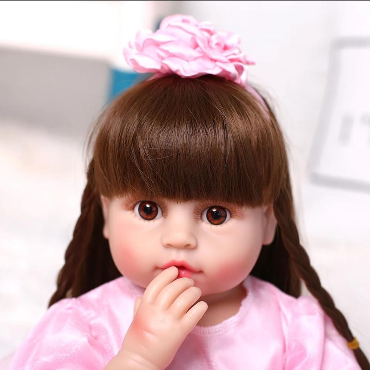 GENERICO - Muñeca Bebé Reborn Silicona Completa 55 cm.