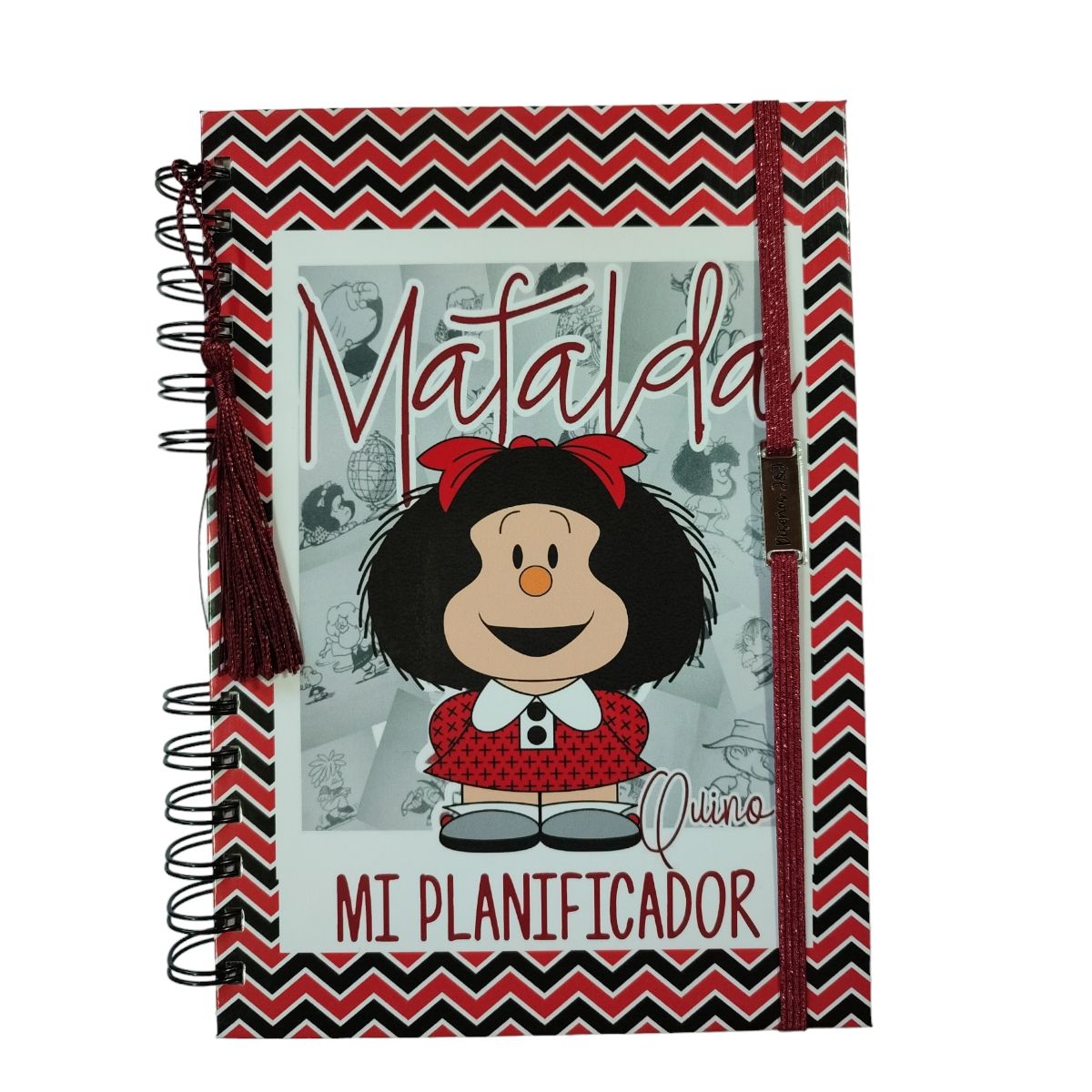 INDEPENDIENTE - Planificador Anual  Mafalda fondo rojo - Diseño interior 1