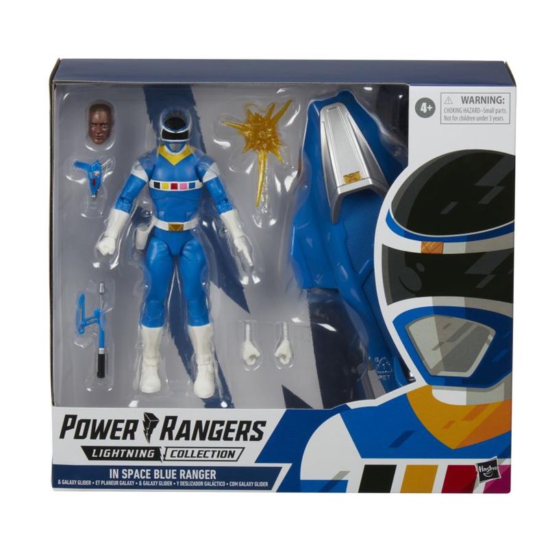 HASBRO - Figura Power Rangers In Space Blue Ranger Galaxy Glider