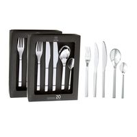 Set Cuchilleria 40 Piezas Acero Inoxidable CUC01