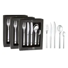 ARTHOME - Set Cuchilleria 60 Piezas Acero Inoxidable CUC02