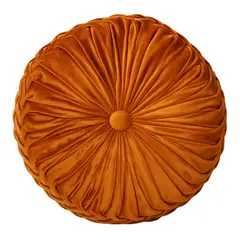 GENERICO - Cojín De Terciopelo Redondo Para Sillón Tela Velvet - Gris.