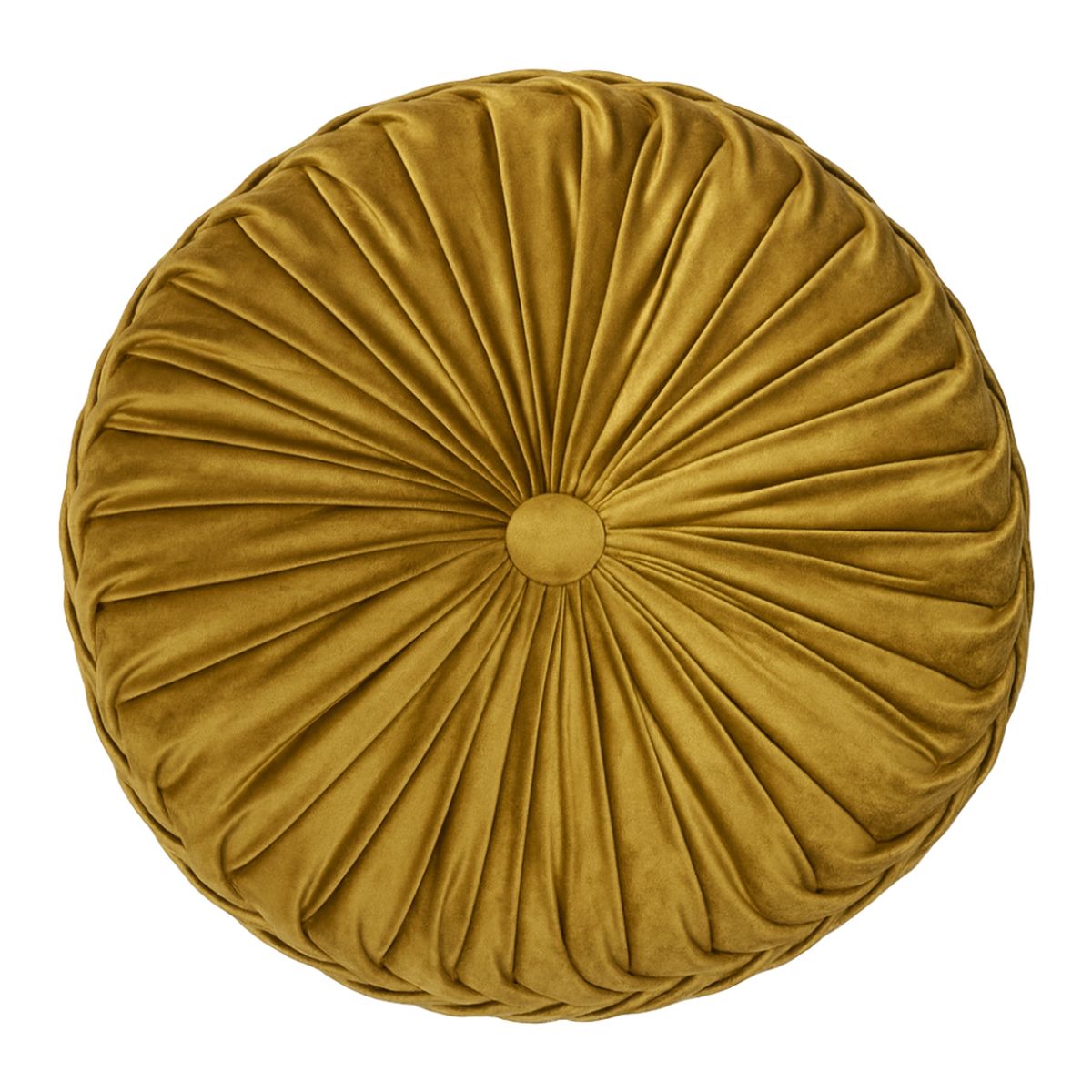 GENERICO - Cojín De Terciopelo Redondo Para Sillón Tela Velvet - Celeste.