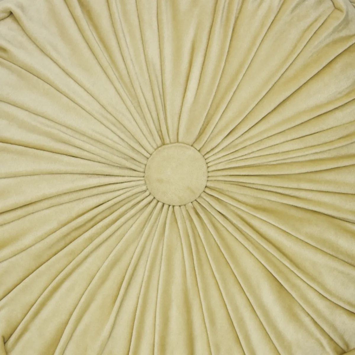 GENERICO - Cojín De Terciopelo Redondo Para Sillón Tela Velvet - Beige