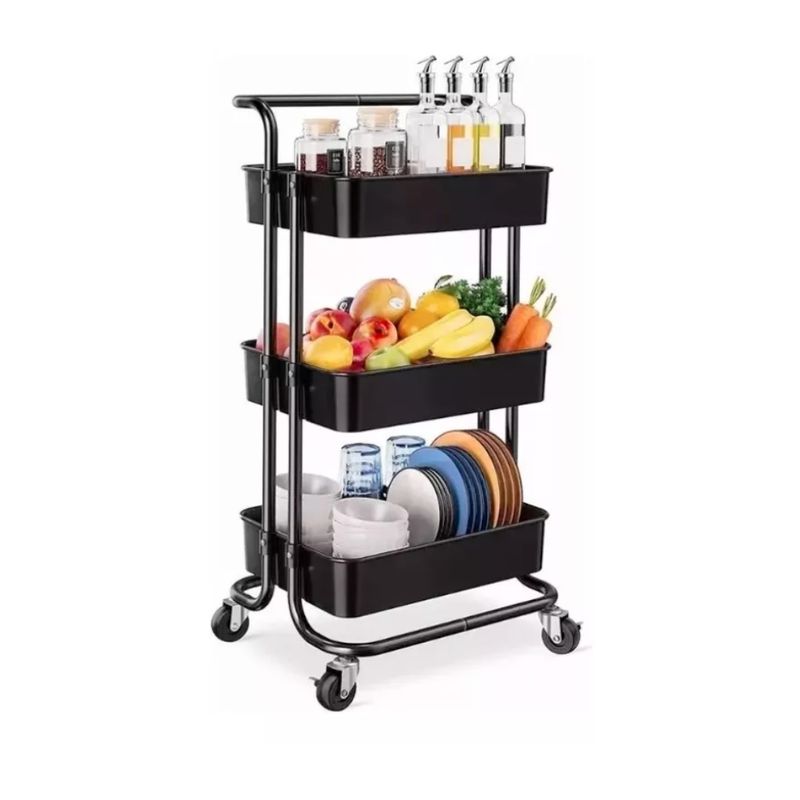 GENERICO - Carrito 3 Niveles Organizador Cocina Frutero Hogar Baño