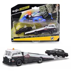 MAISTO - Camion Ramp Truck /1987 Buick /Camion + Auto Esc 164