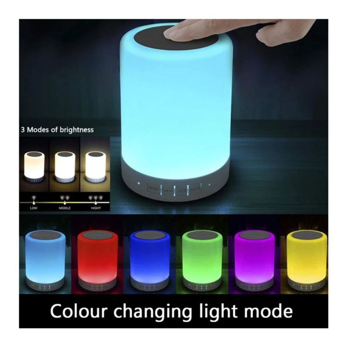 GENERICO - Lampara parlante con luz LED