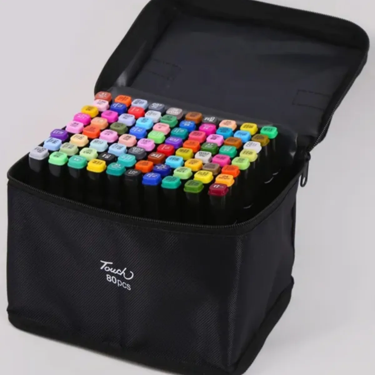 GENERICO - Set De 80 Rotuladores Marcadores Plumones Doble Punta