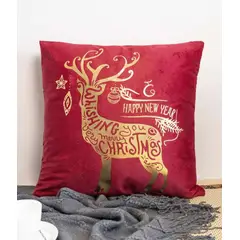 GENERICO - Fundas de Navidad pack 4 Surtidas terciopelo - Rojas