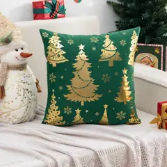 GENERICO - Fundas de Navidad pack 4 Surtidas terciopelo - verdes