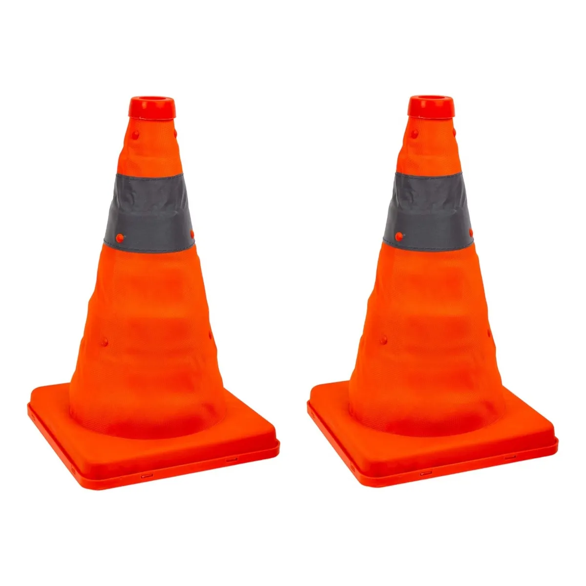 GENERICO - X2 Cono De Emergencia Retráctil Reflectante Portátil 40cm