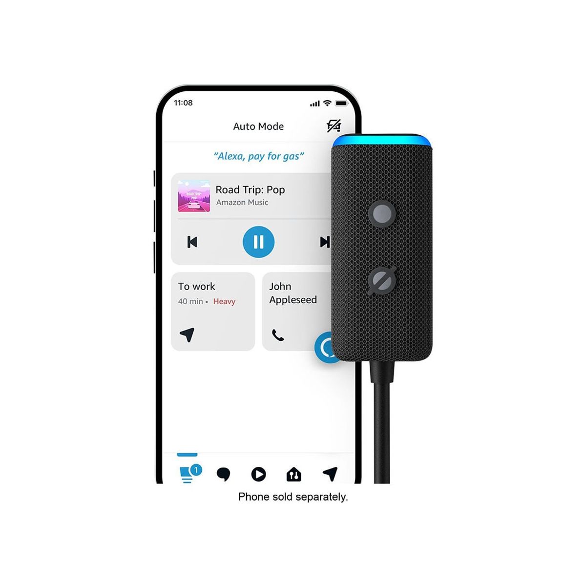 AMAZON - Amazon Echo Auto 2da Generación - Alexa en el Auto