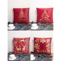 Fundas de Navidad pack 4 Surtidas terciopelo - Rojas