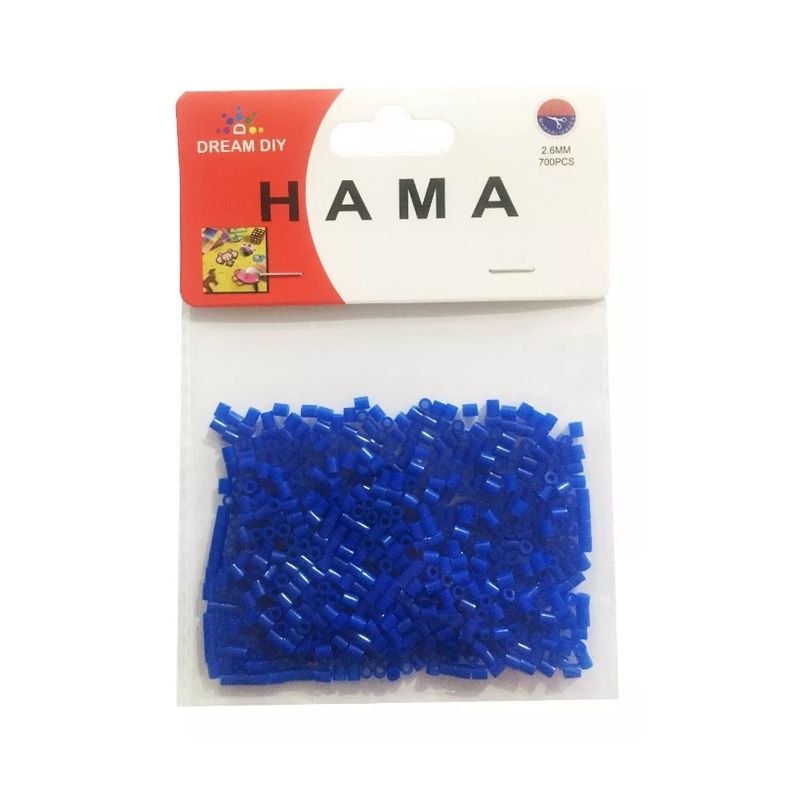 GENERICO - Mostacillas Planchables Hama 2.6 Mm, 700 Beads, azul