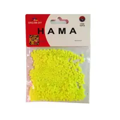 GENERICO - Mostacillas Planchables Hama 2.6 Mm, 700 Beads,amarillo neon