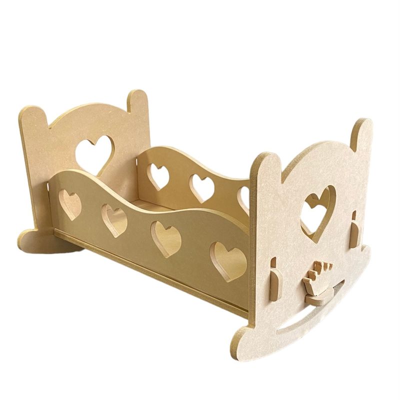 GENERICO - Cuna para muñecas madera MDF