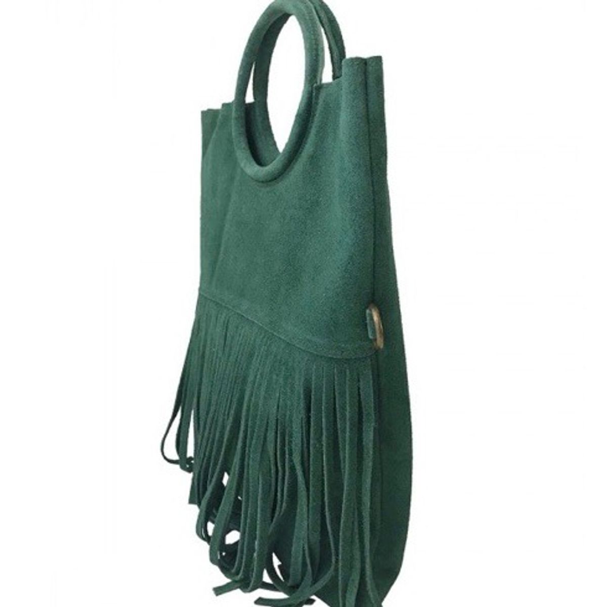 PIERA MARASSI - Cartera Piera Marassi cuero natural genuino Modelo Blanca Flecos