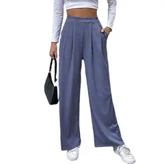BLWOENS - Pantalones largos de pierna ancha para mujer