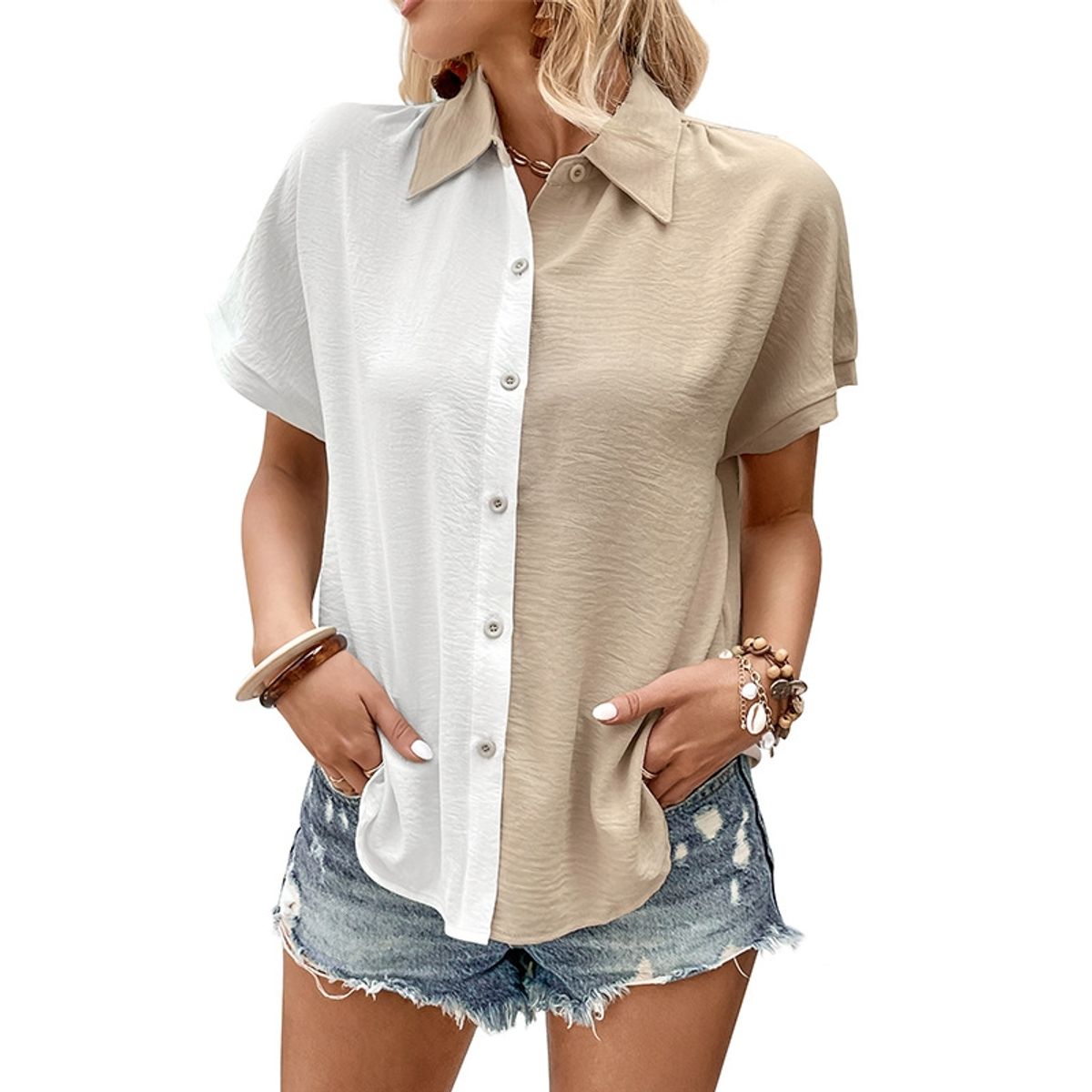 BLWOENS - Camisa de moda para mujeres