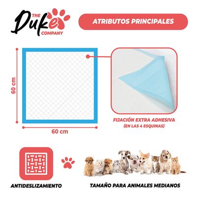 Imagen 2 del producto Sabanillas Para Perro 60x60 Duke 6 Capas Aromáticas 100U