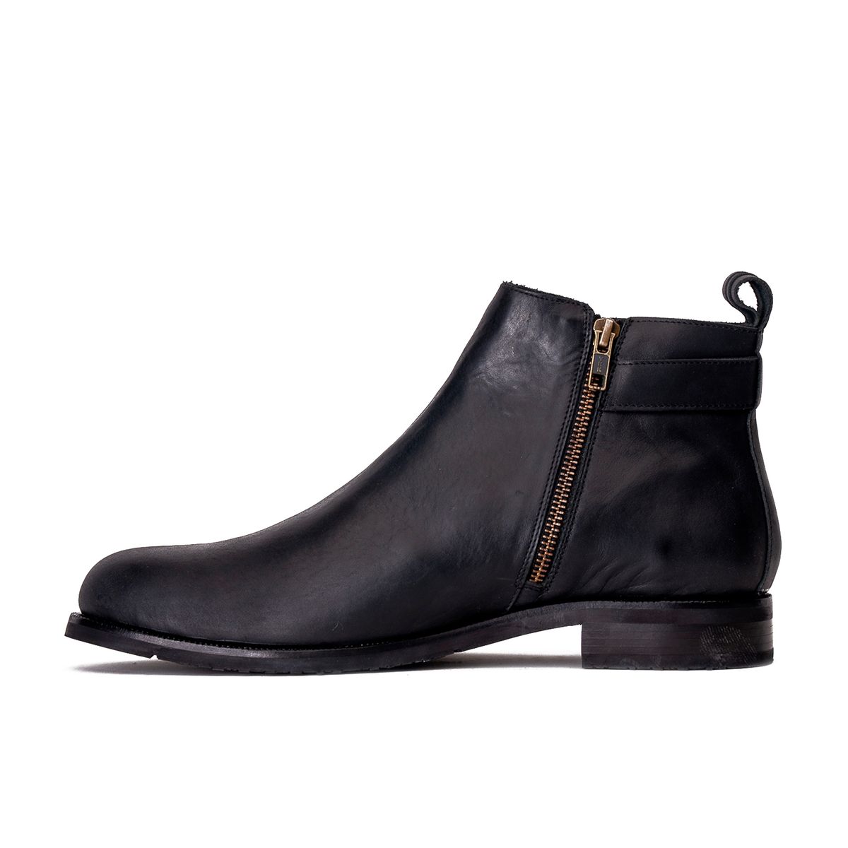 ACHA - Botín Cuero Roble Negro Acha