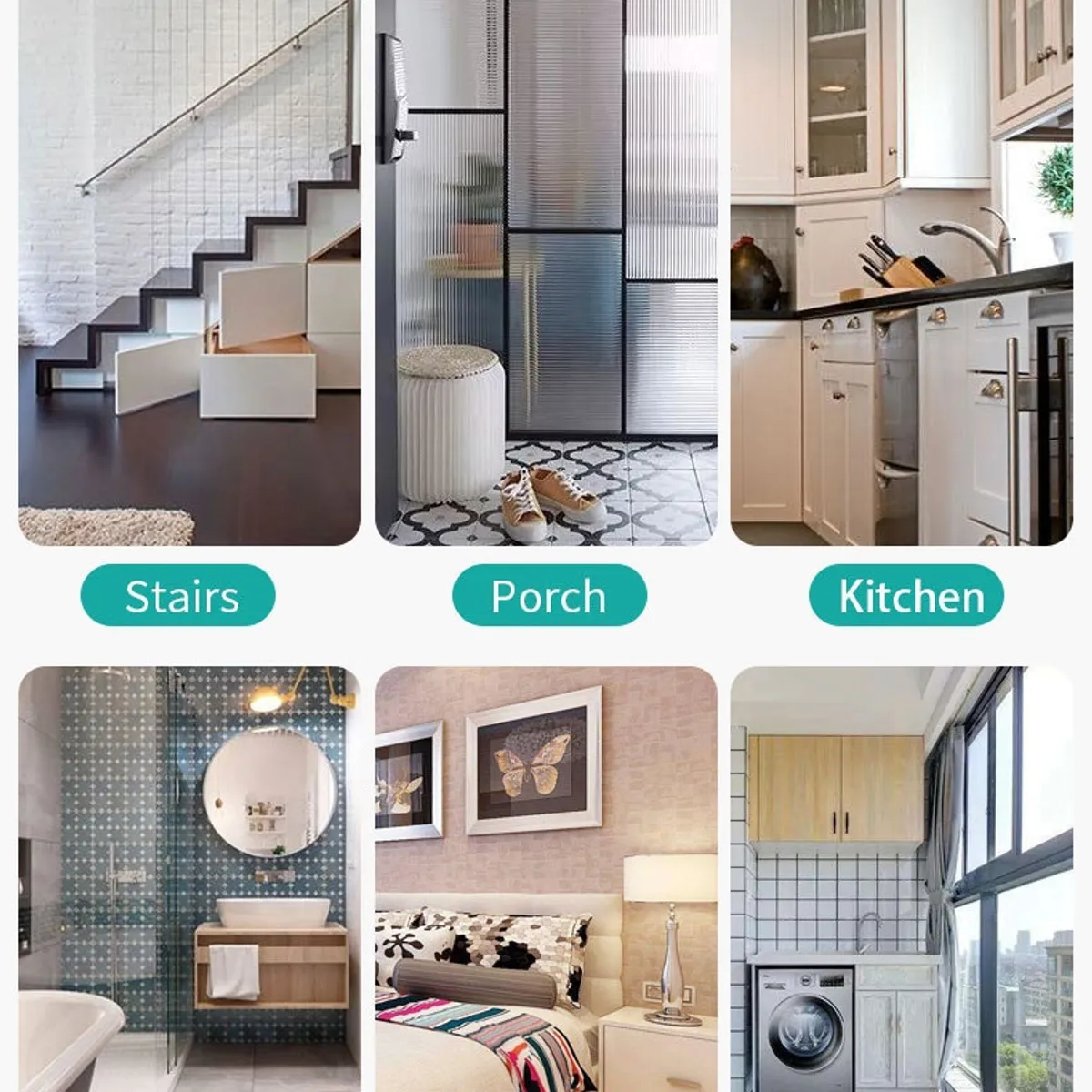 GENERICO - Reja Seguridad Escalera Puerta Ajustable Para Bebe Mascotas