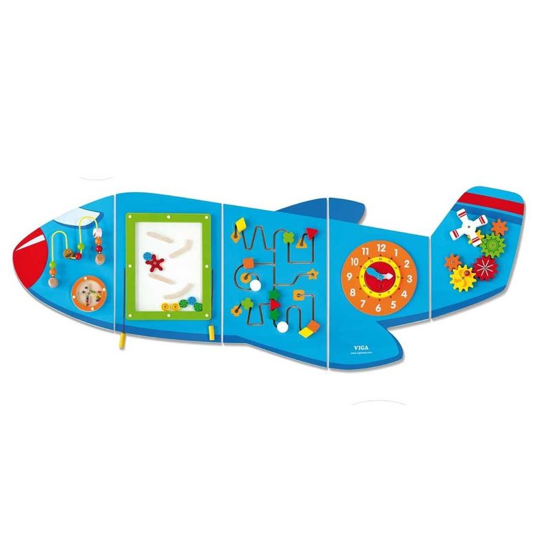 JUGUETON - Juego Pared Madera Diseño Avión