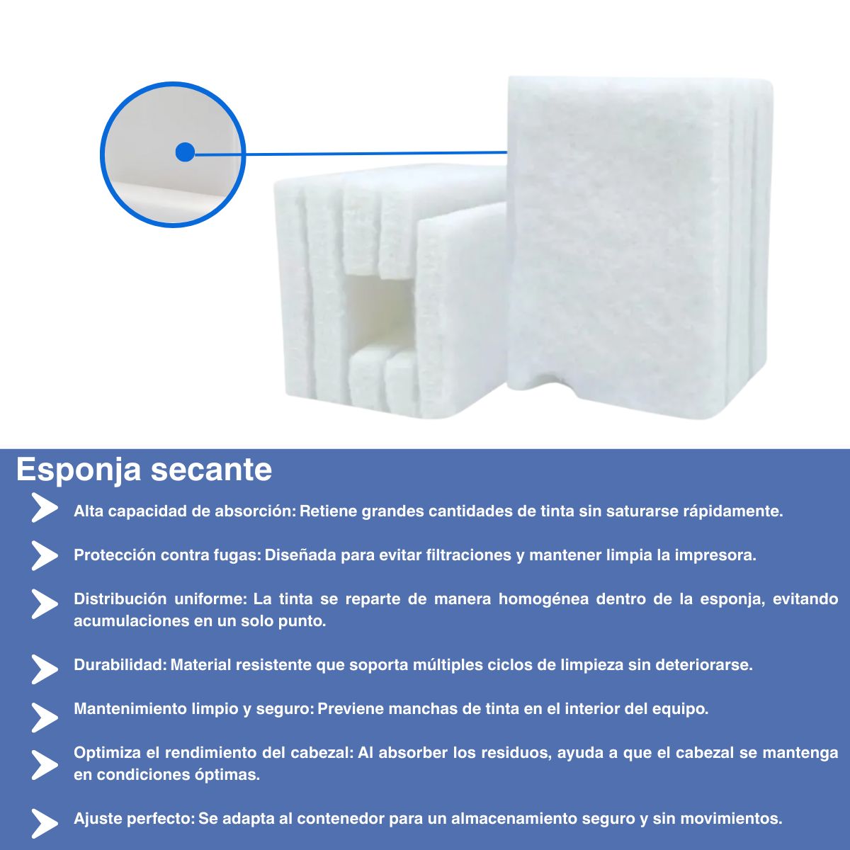GENERICO - Set de Almohadillas para Impresoras Epson L3110 L3150 L3210 L3250