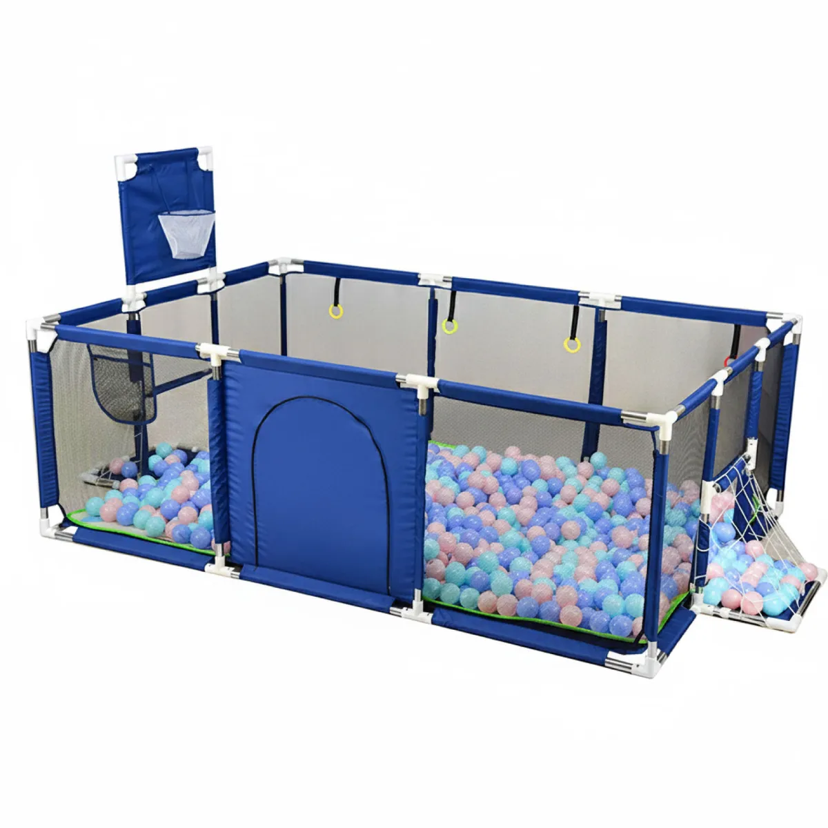 MUNDO ONLINE - Corral de Seguridad Bebe 180 cm Con Aro, Arco y Pelotitas