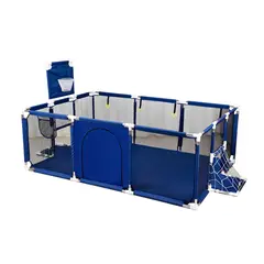 MUNDO ONLINE - Corral de Seguridad Bebe 180 cm Con Aro, Arco y Pelotitas