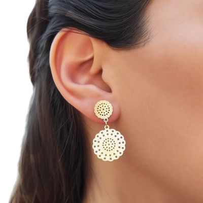 Imagen 2 del producto Aros Fiorella Enchapado Oro 18K