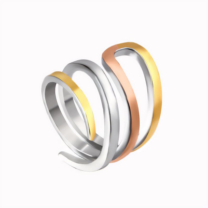 GENERICO - Anillo Acero Talla US 8 - Atenas Mix