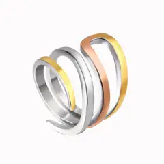GENERICO - Anillo Acero Talla US 8 - Atenas Mix